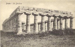 1920s Vintage Postcard The Basilica in Pesto   Paestum Italy: Everything Else