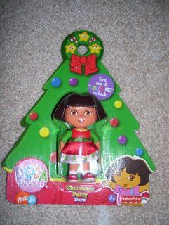 Christmas Party Dora Figure: Toys & Games