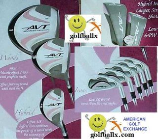 AGXGOLF Affinity Ladies AVT Pink Golf Club Set w460cc Over Size Driver & Free Putter Regular or Petite Length; Fast Shipping : Golf Club Complete Sets : Sports & Outdoors