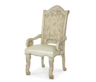 Aico Monte Carlo II Silver Pearl Fabric Back Arm Chair   N53444 03   Armchairs