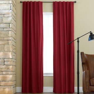 JCP Home Collection JCPenney Home Jenner Rod Pocket/Back Tab Thermal Curtain Panel, Red   Window Treatments