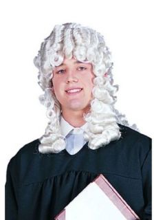 Judge Adult Wig in White: Costume Wigs: Clothing