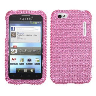 MYBAT Pink Diamante Protector Cover(Diamante 2.0) for ALCATEL 995 (One Touch): Cell Phones & Accessories