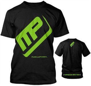 Muscle Pharm Performance T Shirt   Black (XX Large) Sports & Outdoors