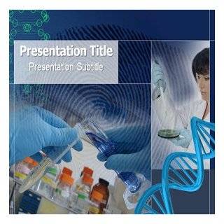 Forensic Science PowerPoint Template   Forensic Science PowerPoint (PPT) Backgrounds Templates: Software