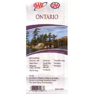 AAA CAA Ontario: Including Detroit MI, Hamilton, Niagara Falls NY/ON, North Bay, Ottawa, Sault Ste. Marie MI/ON, Sudbury, Thunder Bay, Toronto, Windsor: Plus Northern Ontario Map & Index, Ontario Driving Distance Chart, Toll & Ferry Information (St