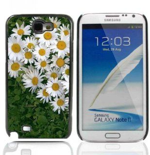 Beautiful Flowers Pattern Hard Plastic and Aluminum Back Case For Samsung Galaxy Note 2 Note II N7100 With 3 Pieces Screen Protectors: Cell Phones & Accessories