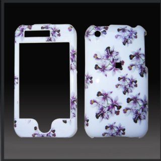 Purple Flowers "Design'd" ABS Design case cover for Apple iPhone 3G & 3GS: Cell Phones & Accessories