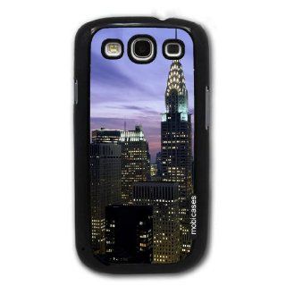 New York City Chrysler Building Evening Skyline   Protective Designer BLACK Case   Fits Samsung Galaxy S3 SIII i9300 Cell Phones & Accessories