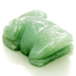 Good Luck and Money Talisman Frog Totem Aventurine Carving: Jewelry