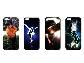 Wholesales 4pcs Super Pop Star Michael Jackson Mj Hard Back Case Cover Skin for Iphone 5 i5mj4007 Cell Phones & Accessories