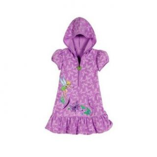 Disney Fairies Tinkerbell "Tink" Purple Swimsuit Swim Cover Up Dress XXS(2/3 L(10): Fashion Swimwear Cover Ups: Clothing