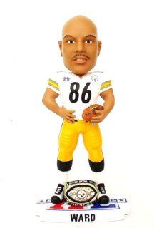 Hines Ward Pittsburgh Steelers NFL Super Bowl XL Championship Ring Bobble Head Figure : Sports Fan Bobble Head Toy Figures : Sports & Outdoors