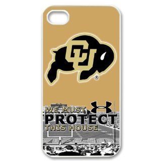 NCAA We Must Protect This House Colorado Buffaloes Custom iPhone 4 4S Cases Cover: Cell Phones & Accessories