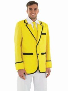 Holiday Entertainer (Male)   Yellow Coat   Adult Fancy Dress Costume: Toys & Games