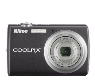 Nikon Coolpix S220 10MP Digital Camera with 3x Optical Zoom and 2.5 inch LCD (Graphite Black) : Point And Shoot Digital Cameras : Camera & Photo