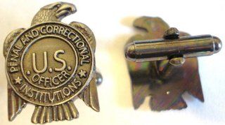 US Department of Corrections Prison Guard Mini Badge Cuff Links Cufflinks Set: Everything Else