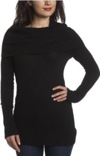 Mac & Jac Women's Soft Cowl Tunic Sweater, Black, at  Womens Clothing store