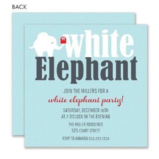 Noteworthy Collections Christmas Invitations White Elephant   Pack of 20: Health & Personal Care