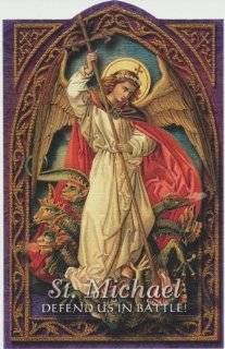  : Saint Michael the Archangel Holy Prayer Card Patron of Police and Military : Other Products : Everything Else
