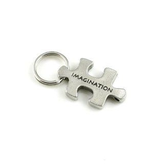 I Am Imagination Pewter Puzzle Piece: Piece of the Puzzle Tokens: Jewelry