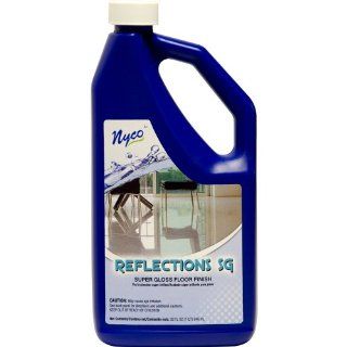 Nyco Products NL90422 Reflections Super Gloss Floor Finish, Acrylic Scent, 8.0   9.0 pH, 1 qt Bottle (Case of 6) Floor Cleaners
