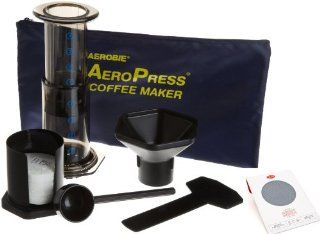 Aerobie Aeropress Coffee Maker with Tote Bag and Able Standard Stainless Steel Filter Disk: Kitchen & Dining