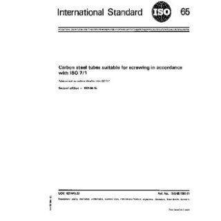 ISO 65:1981, Carbon steel tubes suitable for screwing in accordance with ISO 7 1: ISO TC 5/SC 1: Books