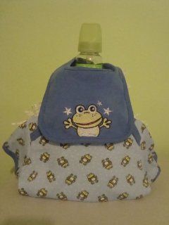 Frog Themed 2 Layer Baby Boy Diaper Cake   Comes Decoratively Wrapped Making it a Great Gift or Shower Centerpiece   Other Gift Options Also Available: Health & Personal Care