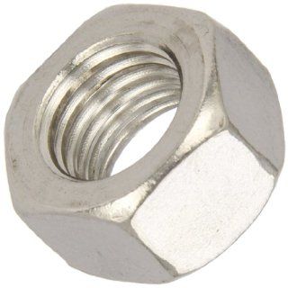 18 8 Stainless Steel Heavy Hex Nut, Plain Finish, ASME B18.2.2, 1/4" 28 Thread Size, 1/2" Width Across Flats, 15/64" Thick (Pack of 100): Industrial & Scientific