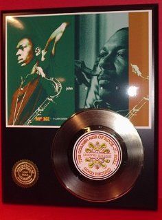 John Coltrane Gold Record LTD Edition Display Actually Plays "My Favorite Things" Entertainment Collectibles