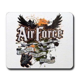Mousepad (Mouse Pad) Air Force US Grunge Any Time Any Place Any Where: Everything Else