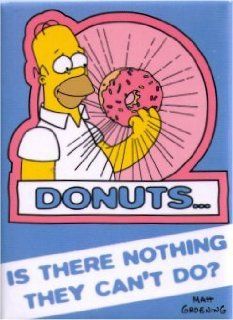 Simpsons Donuts Is There Nothing They Can't Do Homer Magnet SM982: Refrigerator Magnets: Kitchen & Dining