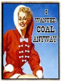 Christmas Gifts Refrigerator Magnets  I Wanted Coal Anyway Funny Retro Kitchen & Dining