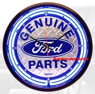 NEON Light 16" Floor Mat Ford Parts Neon Wall Clock/Bar Sign, Chevrolet, Coca Cola neon wall clocks also available: Kitchen & Dining