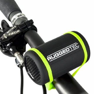 RuggedTec StrapSound Rugged Water Resistant Bluetooth Speaker Small Portable Outdoor Bike Strap Anywhere Speaker, Black : MP3 Players & Accessories