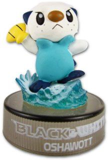 Pokemon Black & White Trading Card Figure approximately 2 inches tall PVC   Oshawott: Toys & Games