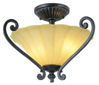 Trans Globe Lighting 7230 ABZ Antique Bronze Impressions of Rome Tuscan Two Light Down Lighting Semi Flush Ceiling Fixture from the Impressions of Rome Collection 7230   Semi Flush Mount Ceiling Light Fixtures  