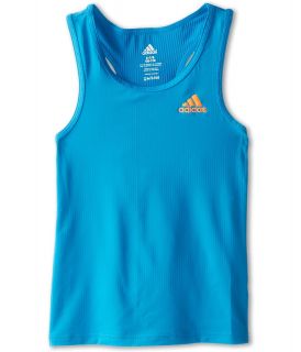 adidas Kids Perfect Rib Tank Girls Sleeveless (Blue)