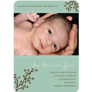 Birth Announcements   Spring Branch: Basil Girl Photo Birth Announcement: Health & Personal Care