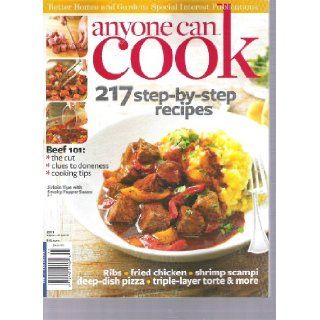 Better Homes & Gardens Anyone Can Cook Magazine (217 step by step recipes, 2011) Books