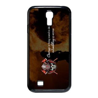 Fireman/Firefighter Symbol with Courage Quotes Black Samsung Galaxy S3 I9300 Case Cover   quote "Courage is being scared to death and saddling up anyway": Cell Phones & Accessories