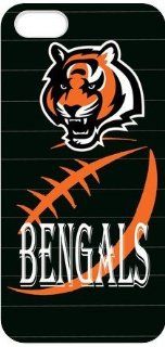 KroomCase NFL Cincinnati Bengals Logo Outstand Iphone 5 White Case Cover For Fathers Day Gifts: Cell Phones & Accessories