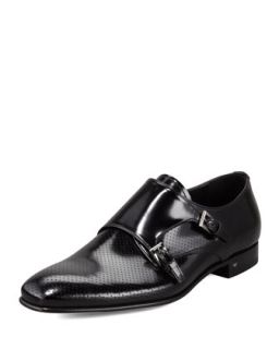 Prada Perforated Monk Loafer
