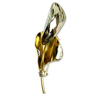 Swarovski 'Crystallized Elements' Calla Lily Brooch Pin, Exclusive Swarovski crystal jewellery by Janeo exclusive. Decadent Haute Couture inspired Designer Brooch. at An amazing price for exclusive brooches jewellery! Wedding jewelry, favours or fo