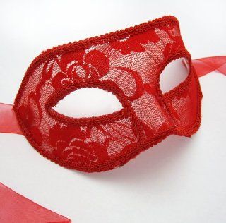 Red Lace   Masquerade Mask   Party Mask   Half Mask   Valentine's Day: Everything Else