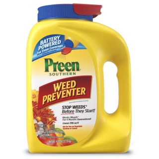 Preen 76 oz Preen Southern Weed Preventer Battery Spreader