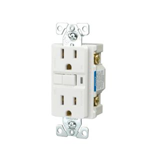 Cooper Wiring Devices 15 Amp White Decorator GFCI Electrical Outlet