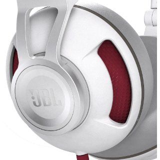JBL Synchros S300 Premium On Ear Stereo Headphones with Universal Remote, White/Red: Electronics