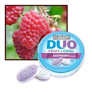 Ice Breakers Duo Fruit + Cool Mints, Raspberry, 1.3 Ounce Containers (Pack of 8) : Candy Mints : Grocery & Gourmet Food